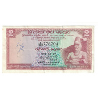 Billet, Sri Lanka , 2 Rupees, 1974, 1974-08-27, KM:72c, TB+ - Malasia