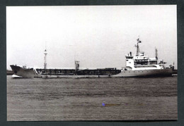 Carte-photo Moderne - Pétrolier "Preciosa" Ligne Gonfreville L'Orcher -> Granville (années 60) Armateur Soflumar - Tankers