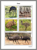 SIERRA LEONE 2022 MNH Emu Emeu M/S - OFFICIAL ISSUE - DHQ2310 - Avestruces