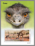 SIERRA LEONE 2022 MNH Emu Emeu S/S - OFFICIAL ISSUE - DHQ2310 - Avestruces