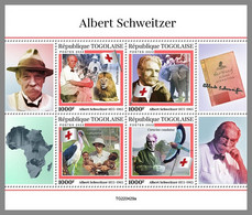 TOGO 2022 MNH Albert Schweitzer M/S - IMPERFORATED - DHQ2310 - Albert Schweitzer