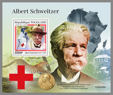 TOGO 2022 MNH Albert Schweitzer S/S I - IMPERFORATED - DHQ2310 - Albert Schweitzer