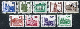 DDR 1990 Buildings And Monuments Definitive Used.  Michel 3344-52 - Used Stamps