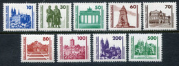 DDR 1990 Buildings And Monuments Definitive MNH / **  Michel 3344-52 - Neufs