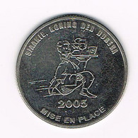 # NEDERLAND  SJAAKIE KONING DER HORICA 2005 MISE EN PLACE - SJAAK VAN DE ZAAK - Souvenirmunten (elongated Coins)