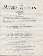 MUSEE GREVIN PARIS Bd MONTMARTRE Programme De 1950 Dépliant 4 Pages 4 Scans - Programmes