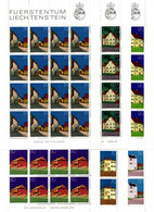 1978 LIECHTENSTEIN Minifogli MNH **, 633/638 Edifici Caratteristici Del Liechtenstein - Blocs & Feuillets