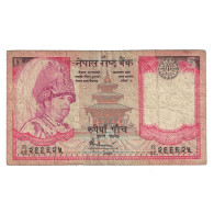 Billet, Népal, 5 Rupees, KM:53b, B+ - Népal