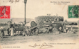 Mardeuil * La Moisson En Champagne , Dans La Ferme Du Village * Batteuse Battage Agriculture - Other & Unclassified