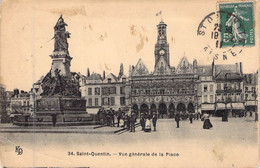 FRANCE - 02 - SAINT QUENTIN - Vue Générale De La Place - Carte Postale Ancienne - Saint Quentin