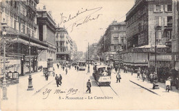 FRANCE - 13 - MARSEILLE - La Cannebière - Carte Postale Ancienne - Canebière, Centro