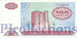 AZERBAIJAN 100 MANAT 1993 PICK 18a UNC PREFIX A/1 - Azerbaigian