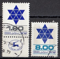 ISRAEL 797-798,used,falc Hinged - Usados (sin Tab)