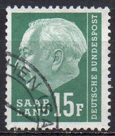 SARRE N° 397 O Y&T 1957 Président Heuss - Gebraucht