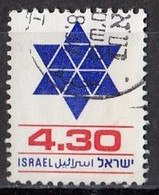 ISRAEL 821,used,falc Hinged - Usados (sin Tab)