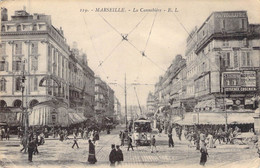 FRANCE - 13 - MARSEILLE - La Cannebière - EL - Carte Postale Ancienne - Canebière, Centro