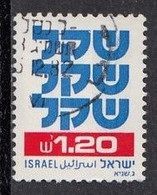 ISRAEL 879,used,falc Hinged - Usati (senza Tab)