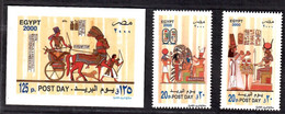 Egypt 2000 Post Day 2V + 1 Imperf. Sheet MNH - Ongebruikt