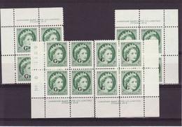 7898) Canada QE II Wilding Block Mint No Hinge Plate 8 - Plattennummern & Inschriften