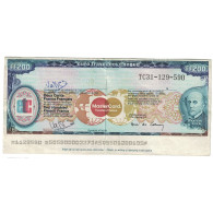 France, 200 Francs, Travellers Cheque, 1980's-1990's, TTB+ - Autres & Non Classés