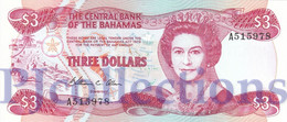 BAHAMAS 3 DOLLARS 1984 PICK 44 UNC - Bahama's