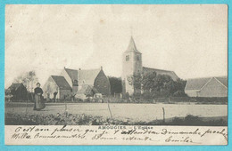 * Amougies (Mont De L'Enclus - Kluisbergen - Hainaut) * L'église, Kerk, Church, Kirche, Animée, Panorama, Old - Kluisbergen