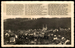 ALTE POSTKARTE PRÜM IN DER EIFEL GEDICHT LIED KENNST DU IM SCHÖNEN EIFELLAND DAS STÄDTCHEN AK Ansichtskarte Postcard Cpa - Prüm