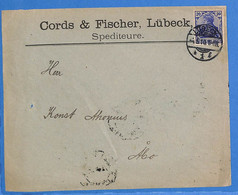 Allemagne Reich 1910 Lettre De Lubeck (G15914) - Cartas & Documentos