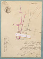 ● VITREY 1938 Chemin De Vaux (Meurthe Et Moselle) Acte Avec Plan établi à Vezelise - Jeandel / Thierry René - Cachets - Altri Disegni