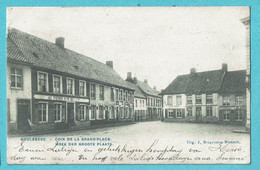 * Meulebeke (West Vlaanderen) * (Uitg J. Bruggeman - Minnaert) Coin De La Grand'Place, Café Au Panier D'or, Unique, TOP - Meulebeke