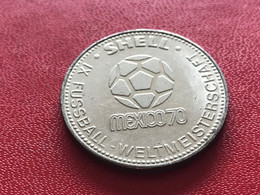 Münze Medaille Shell Mexiko 70 Sepp Maier - Souvenirmunten (elongated Coins)