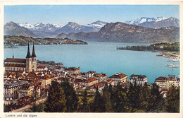 SUISSE - Luzern Und Die Alpen - Montagne - Carte Postale Ancienne - Mon