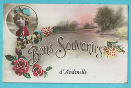 * Andenelle - Andenne (Namur - La Wallonie) * (Belgia, Nr 1139) Bons Souvenirs D'Andenelle, Fantaisie, Fille, Enfant - Andenne