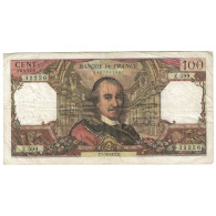 France, 100 Francs, Corneille, 1971, Z.599, TB+, Fayette:65.37, KM:149d - 100 F 1964-1979 ''Corneille''