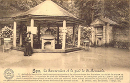 BELGIQUE - SPA - La Sauvenière Et Le Pied De St-Remacle - Carte Postale Ancienne - Otros & Sin Clasificación