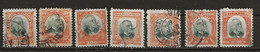 Brésil Service  N° 1, 2, 4, 10, 11, 12 & 13 (1906) - Oficiales