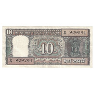 Billet, Inde, 10 Rupees, KM:60a, SUP - Inde