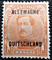 Allemagne > Occupation Alliés > Zone Belge 1919 Postage Stamps Overprinted "ALLEMAGNE DUITSCHLAND"  Stampworld N° 1 - OC38/54 Occupazione Belga In Germania