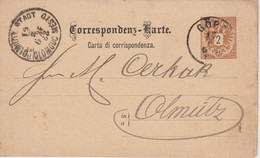 GORZE - Carte Correspondance à  Destination D' Olmütz En République Tchèque ) - Sonstige & Ohne Zuordnung