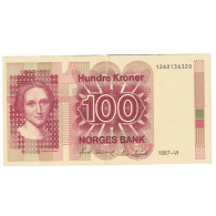 Billet, Norvège, 100 Kroner, 1987, KM:43c, TTB+ - Norvège