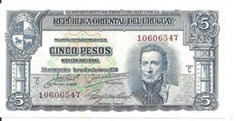 URUGUAY 5 PESOS L.1939 AUNC P 36 B - Uruguay