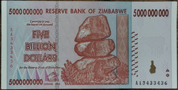 Billet 5.000.000.000 Dollars ZIMBABWE 2008 - 5000000000 - 5 Milliards - Zimbabwe