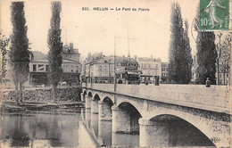 Melun           77           Pont De Pierre             (voir Scan) - Melun