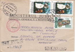 Env.  Y&T  4307 X 2 + 4511   Obl. BRAILA 3  Du 03.06.1999   Adressée à STRASBOURG - Cartas & Documentos