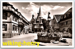 Michelstadt - S/w Marktplatz 6    Mit Ford Taunus G93A - Rathaus Und Konditorei - Michelstadt