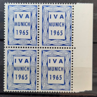 France 1965 IM1 En Bloc De 4 BdF  **TB - Proofs, Unissued, Experimental Vignettes