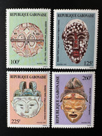 Gabon Gabun 1995 Mi. 1237 - 1240 Masques Masks Masken - Gabón (1960-...)