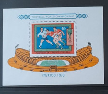 MEXIQUE MEXICO BLOC 1970 MNH** MONGOLIA MONGOLIE  FOOTBALL FUSSBALL SOCCER CALCIO VOETBAL FUTBOL FUTEBOL FOOT FOTBAL - 1970 – Mexico