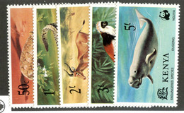 (1111 BCx) Kenya 1977 Scott 89/93 ** - Kenya & Uganda