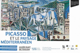 CPM PICASSO Et Le Paysage Méditerranéen Musée D'art De TOULON 2019-20 - Altri & Non Classificati